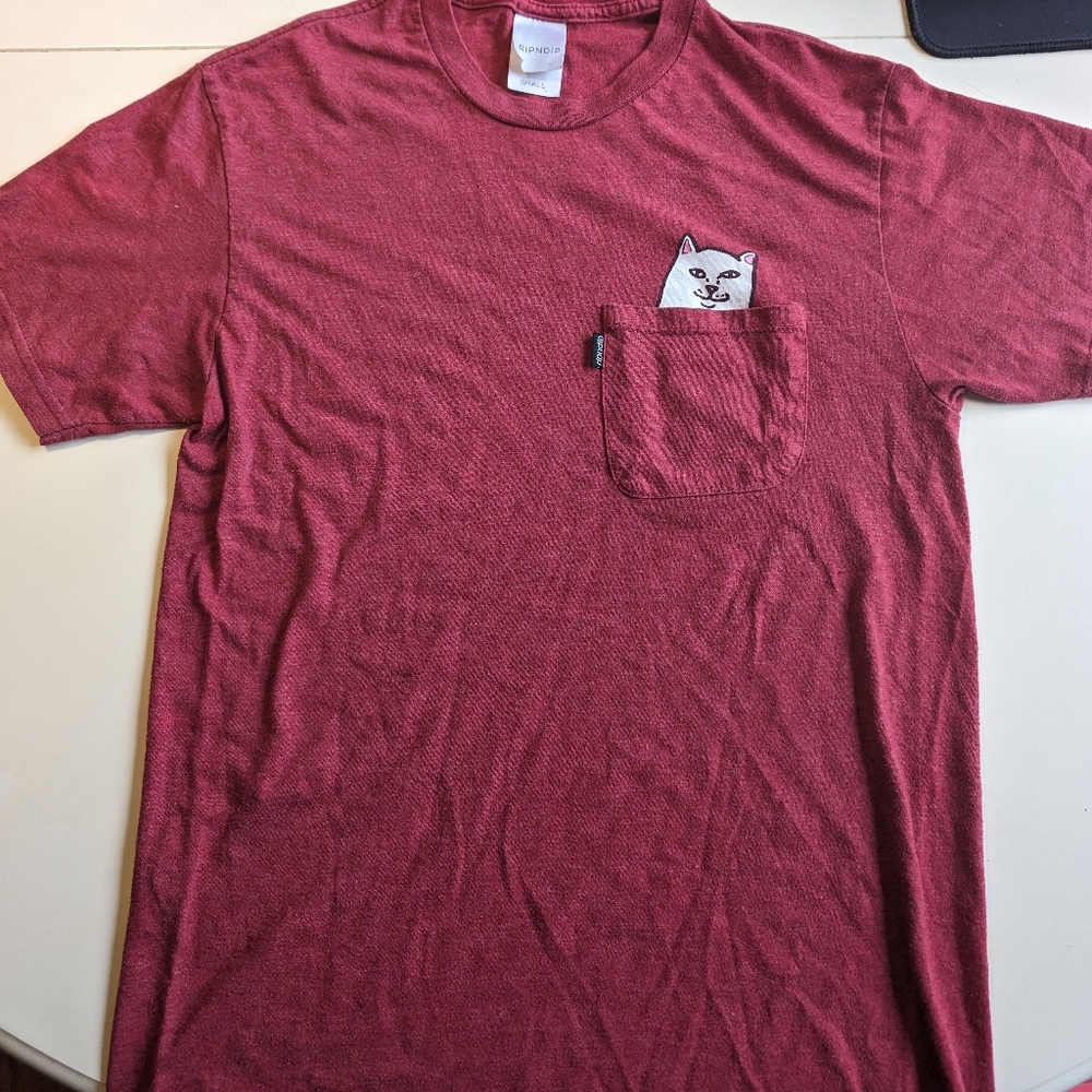 Lord Nermal pocket RipnDip t-shirt in Red